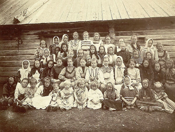 Cossack Girls, 1909. Creator: Nikolai Georgievich Katanaev