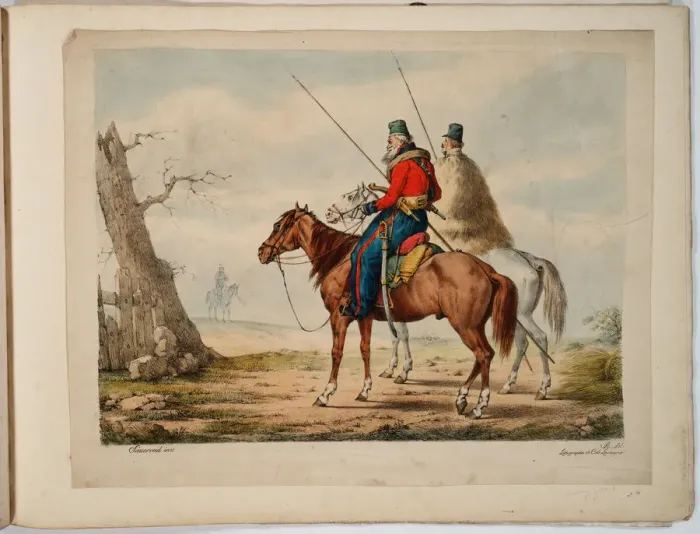 Framed Print : Cossacks, 1815-1819. Artist: Sauerweid, Alexander Ivanovich (1783-1844) Framed Print : Cossacks, 1815-1819. Artist: Sauerweid, Alexander Ivanovich (1783-1844)