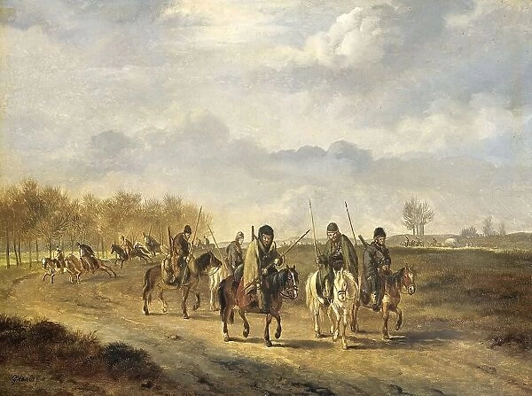 Cossacks on a country Road near Bergen in North Holland, 1813, 1813-1815. Creator: Pieter Gerardus van Os