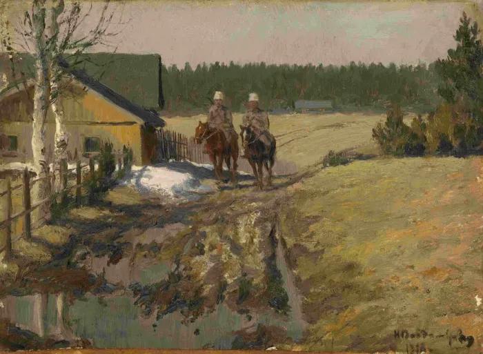 Framed Print : Cossacks on Horseback, 1916. Artist: Vladimirov, Ivan Alexeyevich (1869-1947) Framed Print : Cossacks on Horseback, 1916. Artist: Vladimirov, Ivan Alexeyevich (1869-1947)