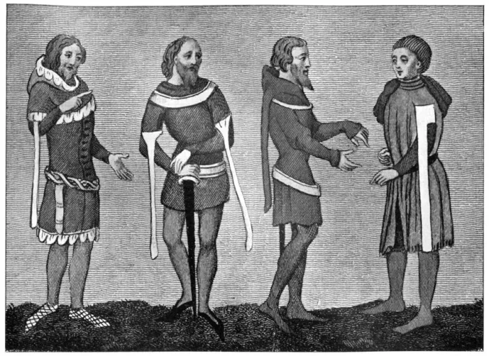 Framed Print : Costume of the 14th century, (1910) Framed Print : Costume of the 14th century, (1910)