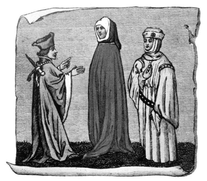 Framed Print : Costume, 14th century, (1910) Framed Print : Costume, 14th century, (1910)
