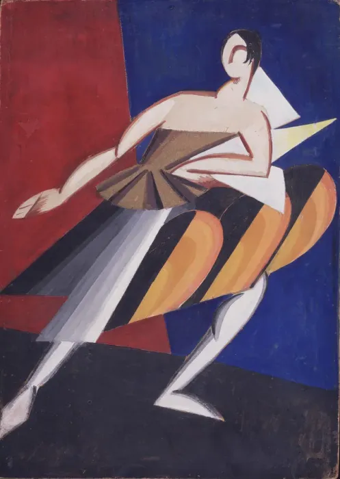 Framed Print : Costume design, 1920. Artist: Exter, Alexandra Alexandrovna (1882-1949) Framed Print : Costume design, 1920. Artist: Exter, Alexandra Alexandrovna (1882-1949)