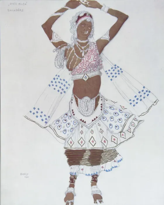 Framed Print : Costume design for the Ballet Blue God by R. Hahn, 1912. Artist: Bakst, Leon (1866-1924) Framed Print : Costume design for the Ballet Blue God by R. Hahn, 1912. Artist: Bakst, Leon (1866-1924)