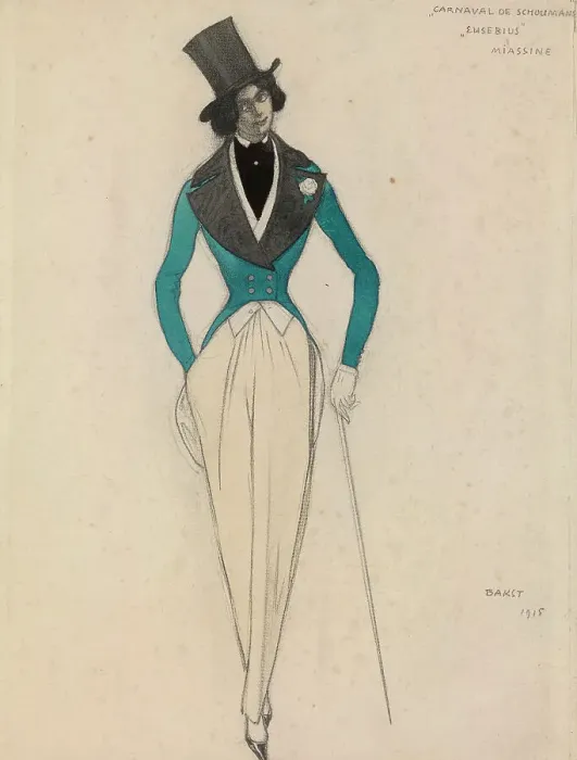 Framed Print : Costume design for the ballet Carnaval by R. Schumann, 1915 Framed Print : Costume design for the ballet Carnaval by R. Schumann, 1915