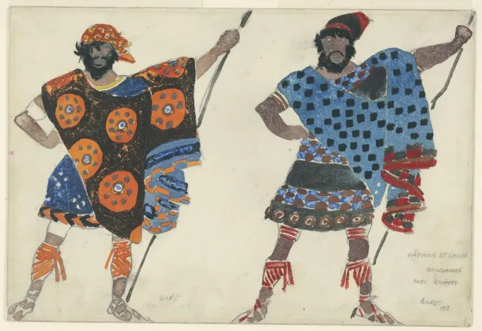 Framed Print : Costume design for the ballet Daphnis et Chloe by M. Ravel, 1913 Framed Print : Costume design for the ballet Daphnis et Chloe by M. Ravel, 1913