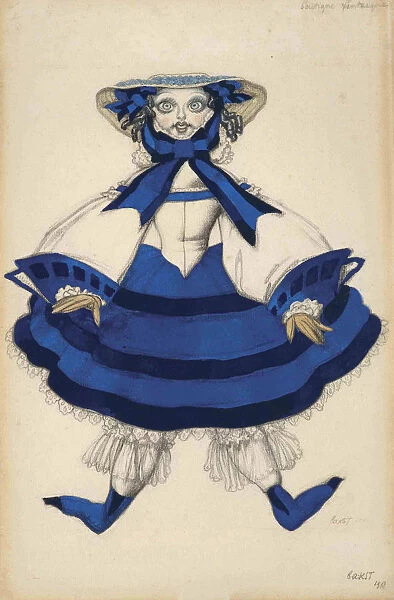Costume design for the ballet La Boutique Fantasque, 1918