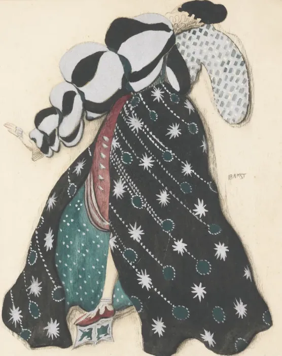 Framed Print : Costume design for the Ballet La Legende de Joseph by R. Strauss. Artist: Bakst, Leon (1866-1924) Framed Print : Costume design for the Ballet La Legende de Joseph by R. Strauss. Artist: Bakst, Leon (1866-1924)