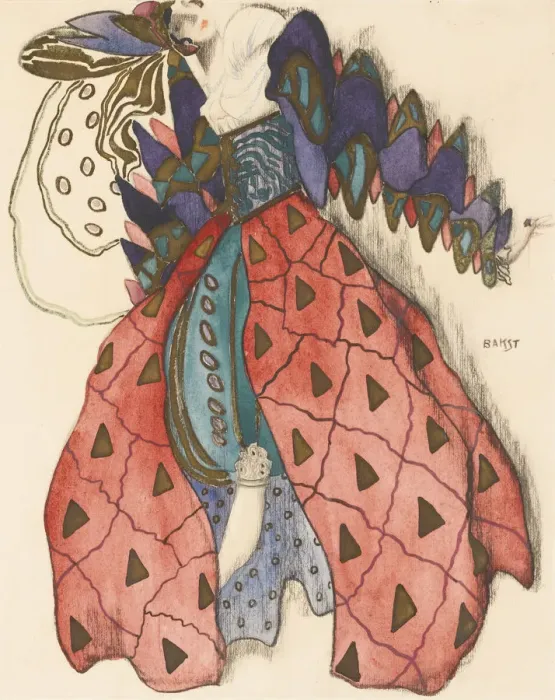 Framed Print : Costume design for the Ballet La Legende de Joseph by R. Strauss. Artist: Bakst, Leon (1866-1924) Framed Print : Costume design for the Ballet La Legende de Joseph by R. Strauss. Artist: Bakst, Leon (1866-1924)