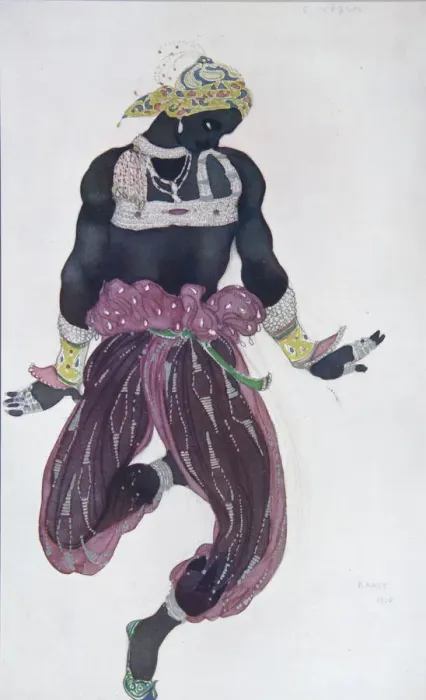 Framed Print : Costume design for the ballet Sheherazade by N. Rimsky-Korsakov, 1910. Artist: Bakst, Leon (1866-1924) Framed Print : Costume design for the ballet Sheherazade by N. Rimsky-Korsakov, 1910. Artist: Bakst, Leon (1866-1924)