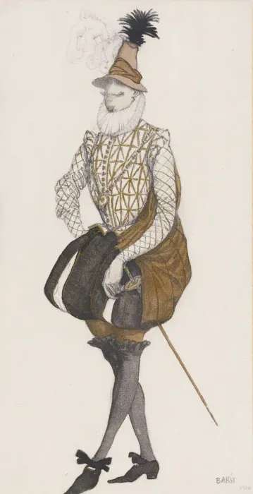 Framed Print : Costume design for the ballet Sleeping Beauty by P. Tchaikovsky. Artist: Bakst, Leon (1866-1924) Framed Print : Costume design for the ballet Sleeping Beauty by P. Tchaikovsky. Artist: Bakst, Leon (1866-1924)