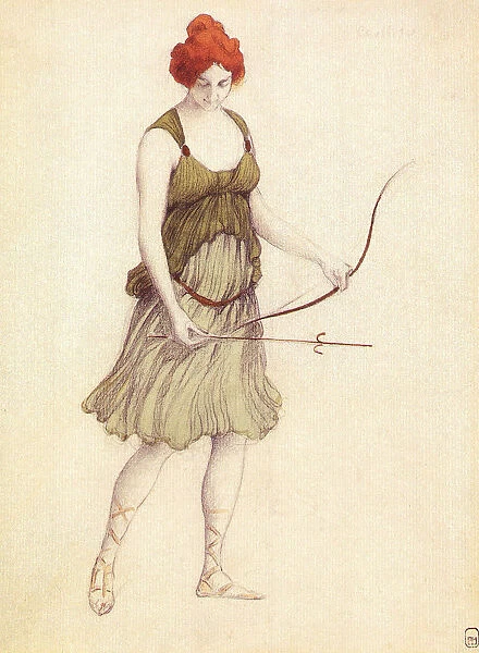 Costume design for the ballet Sylvia ou La Nymphe de Diane by Leo Delibes, 1901