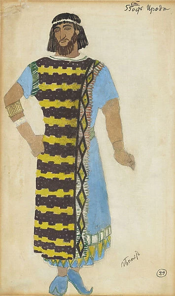 Costume design for the Ballet The Tragedy of Salome by Florent Schmitt, 1908