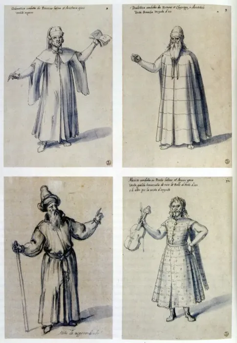 Framed Print : Costume design for classical figures, 16th century. Artist: Giuseppe Arcimboldi Framed Print : Costume design for classical figures, 16th century. Artist: Giuseppe Arcimboldi