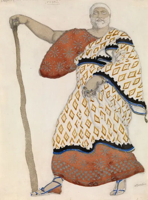 Framed Print : Costume design for drama Oedipus at Colonus by Sophocles, 1904. Artist: Bakst, Leon (1866-1924) Framed Print : Costume design for drama Oedipus at Colonus by Sophocles, 1904. Artist: Bakst, Leon (1866-1924)