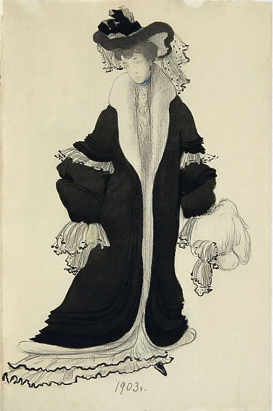 Costume design for Mrs. L. Bakst, 1903. Artist: Bakst, Leon (1866-1924)