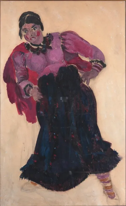Framed Print : Costume design for the opera 'Quiet Flows the Don' by Ivan Dzerzhinsky, 1936. Creator: Fyodor Fyodorovsky Framed Print : Costume design for the opera 'Quiet Flows the Don' by Ivan Dzerzhinsky, 1936. Creator: Fyodor Fyodorovsky