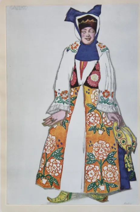 Framed Print : Costume design for the opera Sadko by N. Rimsky-Korsakov, 1917. Artist: Bakst, Leon (1866-1924) Framed Print : Costume design for the opera Sadko by N. Rimsky-Korsakov, 1917. Artist: Bakst, Leon (1866-1924)
