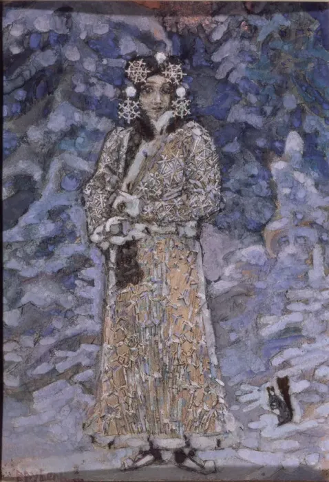 Framed Print : Costume design for the opera Snow Maiden by N. Rimsky-Korsakov, 1890s. Artist: Vrubel, Mikhail Alexandrovich (1856-1910) Framed Print : Costume design for the opera Snow Maiden by N. Rimsky-Korsakov, 1890s. Artist: Vrubel, Mikhail Alexandrovich (1856-1910)