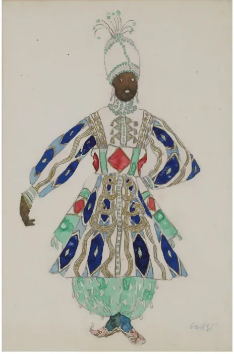 Framed Print : Costume design for the revue Aladin, or the Wonderful Lamp. Artist: Bakst, Leon (1866-1924) Framed Print : Costume design for the revue Aladin, or the Wonderful Lamp. Artist: Bakst, Leon (1866-1924)