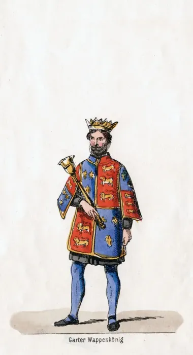 Framed Print : Costume design for Shakespeares play, Henry VIII, 19th century Framed Print : Costume design for Shakespeares play, Henry VIII, 19th century