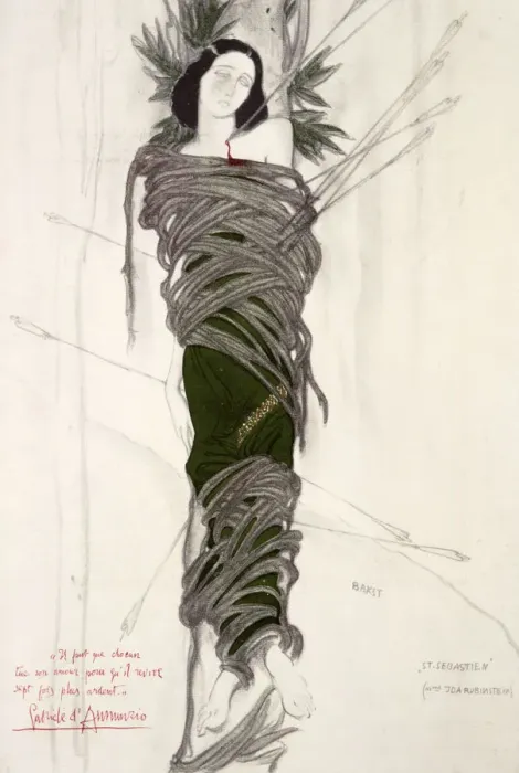Framed Print : Costume design for the the ballet dancer Ida Rubinstein, 1911. Artist: Leon Bakst Framed Print : Costume design for the the ballet dancer Ida Rubinstein, 1911. Artist: Leon Bakst