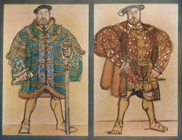 Framed Print : Costume Designs for Henry VIII (Theatre De L Opera, Paris, 1920), c1920, (1923). Artist: Maxime Dethomas Framed Print : Costume Designs for Henry VIII (Theatre De L Opera, Paris, 1920), c1920, (1923). Artist: Maxime Dethomas