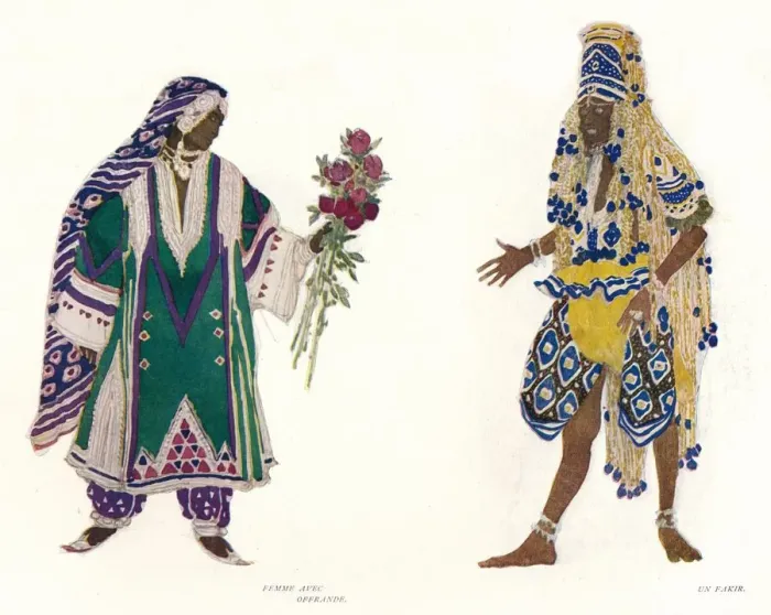 Framed Print : Costume Designs for the Russian Ballet Le Dieu Bleu, c1912. Artist: Leon Bakst Framed Print : Costume Designs for the Russian Ballet Le Dieu Bleu, c1912. Artist: Leon Bakst