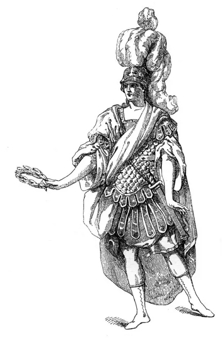 Framed Print : Costume From The French Theatre, (1885). Artist: Moreau Framed Print : Costume From The French Theatre, (1885). Artist: Moreau