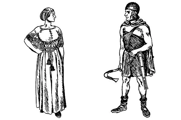 Costume of Germanic tribes in Ancient Roman times
