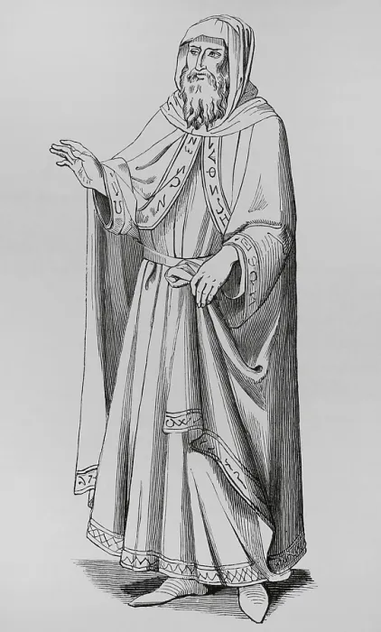 Framed Print : Costume of an Italian Jew in the 15th century, (1878). Creator: Unknown Framed Print : Costume of an Italian Jew in the 15th century, (1878). Creator: Unknown