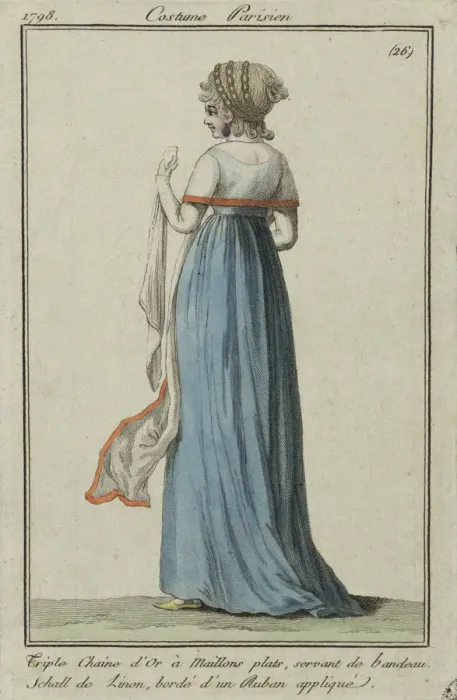 Framed Print : Costume parisien, 1798. Creator: Anonymous Framed Print : Costume parisien, 1798. Creator: Anonymous