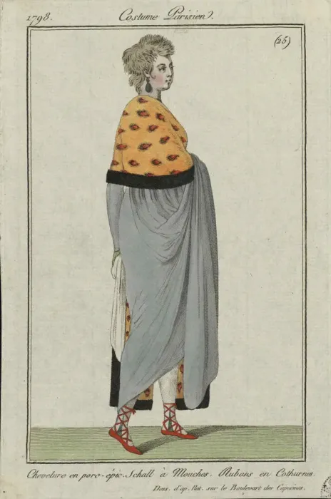 Framed Print : Costume parisien, 1798. Creator: Anonymous