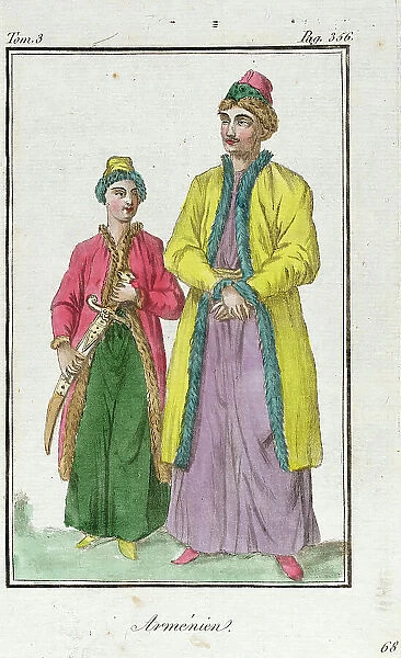 Costume Plate (Arménien), Late 18th to early 19th century. Creators: Jacques Grasset de Saint-Sauveur, LF Labrousse