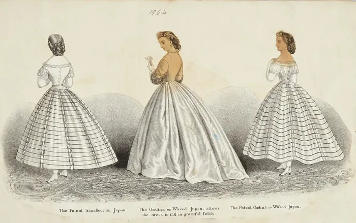 Framed Print : Costume plates, 1864. Creator: Unknown Framed Print : Costume plates, 1864. Creator: Unknown