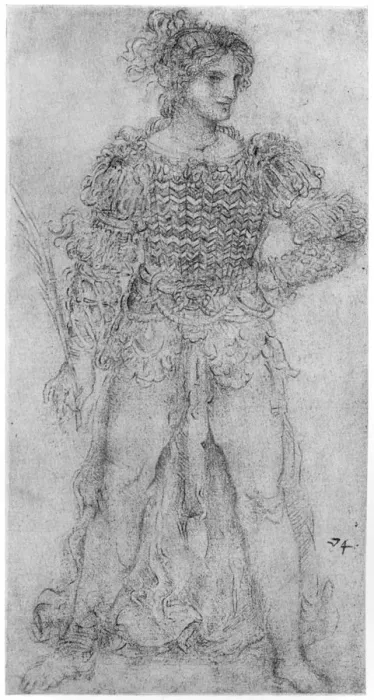 Framed Print : Costume Study, 1954. Artist: Leonardo da Vinci Framed Print : Costume Study, 1954. Artist: Leonardo da Vinci