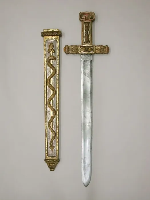 Framed Print : Costume Sword with Scabbard in the Classical Style, French, Paris, ca. 1788-90 Framed Print : Costume Sword with Scabbard in the Classical Style, French, Paris, ca. 1788-90