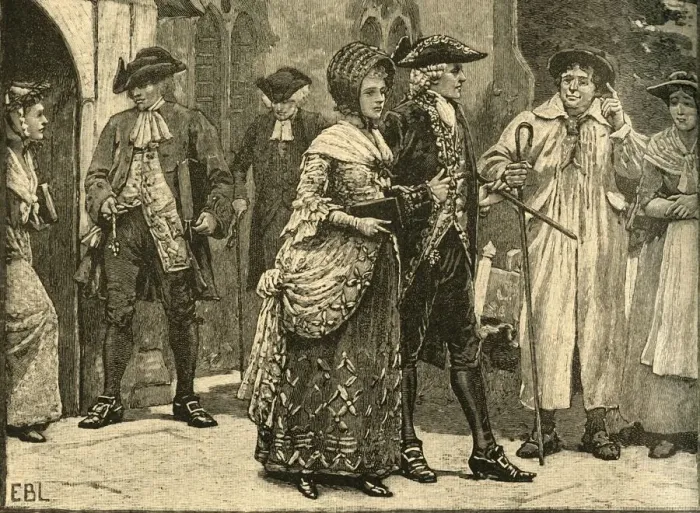Framed Print : Costumes at the beginning of George IIIs reign, early 1760s (c1890)