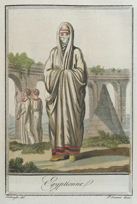 Framed Print : Costumes de Différent Pays, Egyptienne, c1797. Creators: Jacques Grasset de Saint-Sauveur, LF Labrousse Framed Print : Costumes de Différent Pays, Egyptienne, c1797. Creators: Jacques Grasset de Saint-Sauveur, LF Labrousse