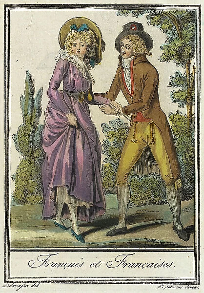 Costumes de Différent Pays, Français et Françaises. c1797. Creators: Jacques Grasset de Saint-Sauveur, LF Labrousse