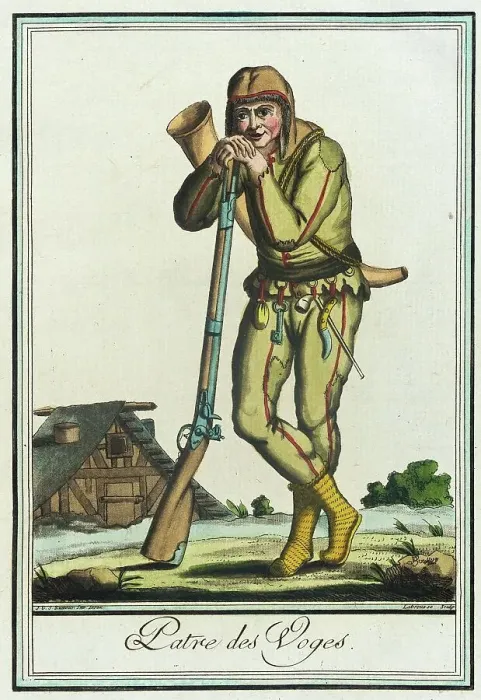 Framed Print : Costumes de Différent Pays, Patre des Voges, c1797. Creator: Jacques Grasset de Saint-Sauveur Framed Print : Costumes de Différent Pays, Patre des Voges, c1797. Creator: Jacques Grasset de Saint-Sauveur