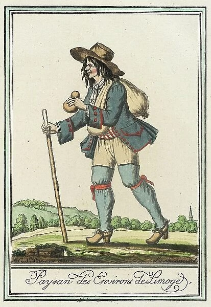Costumes de Différent Pays, Paysan des Environs de Limoge, c1797. Creator: Jacques Grasset de Saint-Sauveur