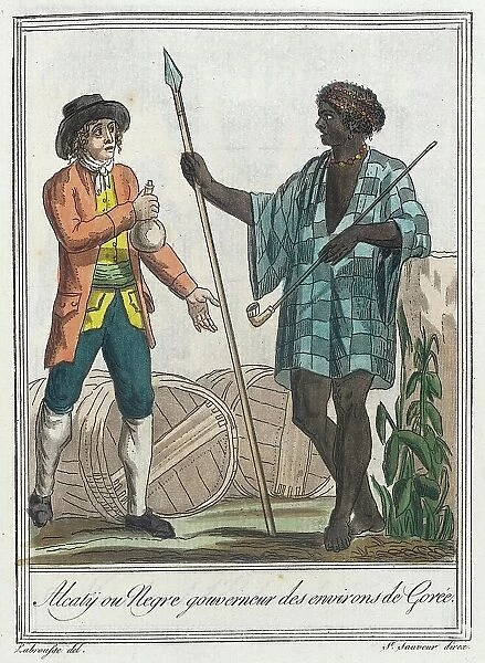 Costumes de Différents Pays, Alcatÿ ou Negre Gouverneur des Environs de Gorée, c1797. Creator: Jacques Grasset de Saint-Sauveur