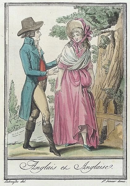 Costumes de Différents Pays, Anglais et Anglaise, c1797. Creator: Jacques Grasset de Saint-Sauveur