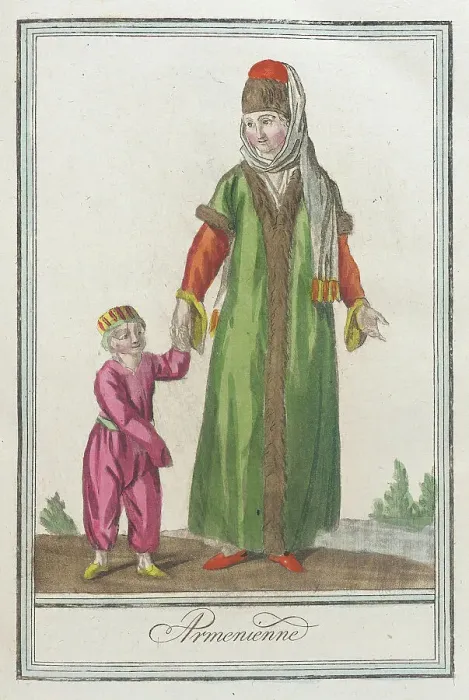 Framed Print : Costumes de Différents Pays, Armenienne, c1797. Creators: Jacques Grasset de Saint-Sauveur, LF Labrousse Framed Print : Costumes de Différents Pays, Armenienne, c1797. Creators: Jacques Grasset de Saint-Sauveur, LF Labrousse