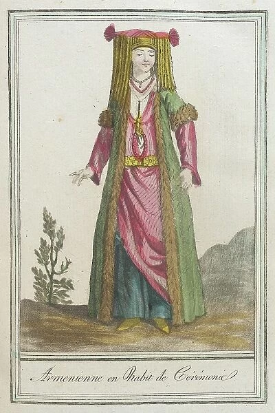 Costumes de Différents Pays, Armenienne en Habit de Cérémonie, c1797. Creator: Jacques Grasset de Saint-Sauveur