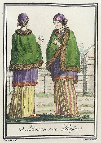 Costumes de Différents Pays, Artisannes de Russie, c1797. Creator: Jacques Grasset de Saint-Sauveur