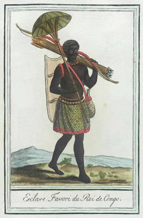 Framed Print : Costumes de Différents Pays, Esclave Favori du Roi de Congo, c1797. Creators: Jacques Grasset de Saint-Sauveur, LF Labrousse Framed Print : Costumes de Différents Pays, Esclave Favori du Roi de Congo, c1797. Creators: Jacques Grasset de Saint-Sauveur, LF Labrousse