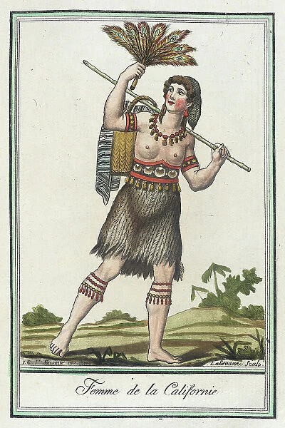 Costumes de Différents Pays, Femme de la Californie, c1797. Creators: Jacques Grasset de Saint-Sauveur, LF Labrousse