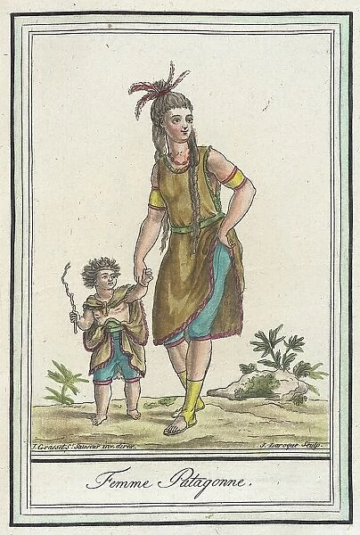 Costumes de Différents Pays, Femme Patagonne, c1797. Creator: Jacques Grasset de Saint-Sauveur